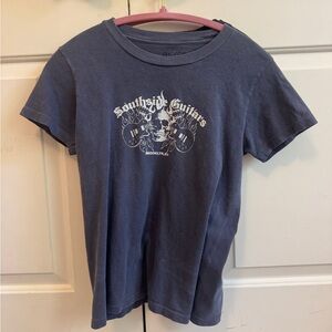 Blue graphic baby tee, Brandy Melville